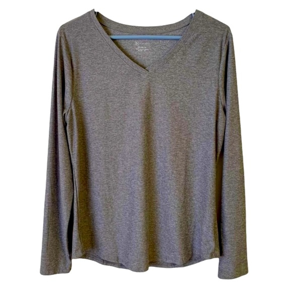 NOBO | XXL | Women's Grey V Neck Long Sleeve T Shirt
